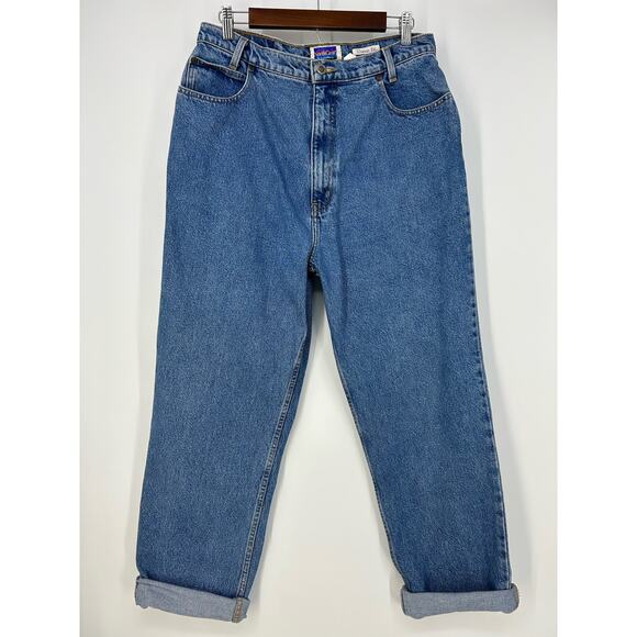Vintage NorthCrest Womens 12 14 x 29.5 Med Wash Classic Fit Straight Leg Jeans - Picture 1 of 10